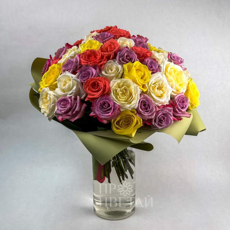 Букет из 75 роз «Магия»