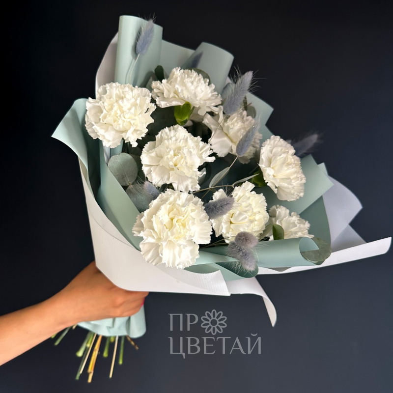 Монобукет из диантусов «Нежность»