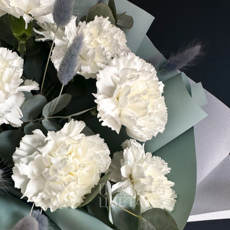 Монобукет из диантусов «Нежность» 1