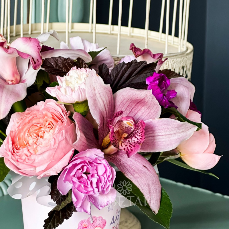 Композиция с орхидеей «Романс» 1