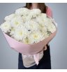 Букет из 5 белых хризантем
