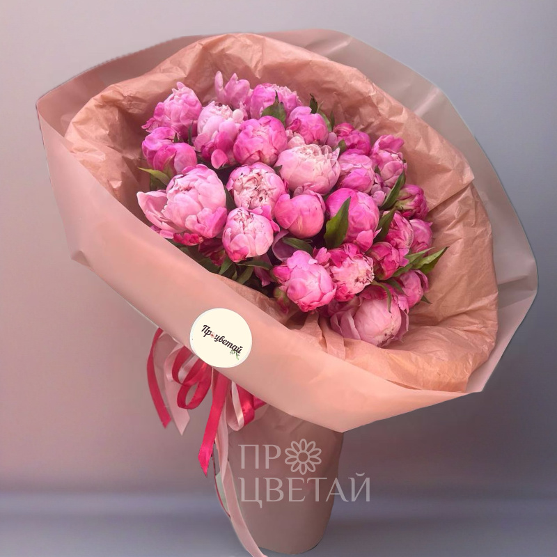 Монобукет Пионовое облако