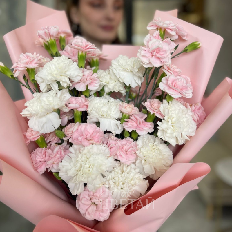 Сборный букет из диантусов 2