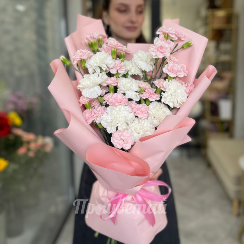 Сборный букет из диантусов