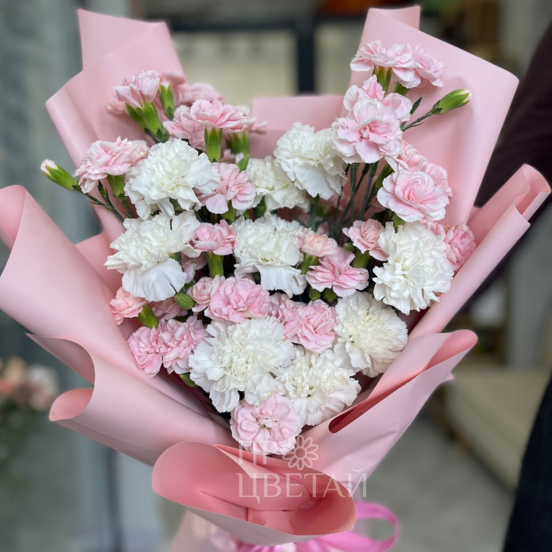 Сборный букет из диантусов 1