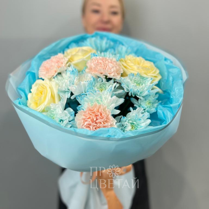 Сборный букет «Голубое небо» 1