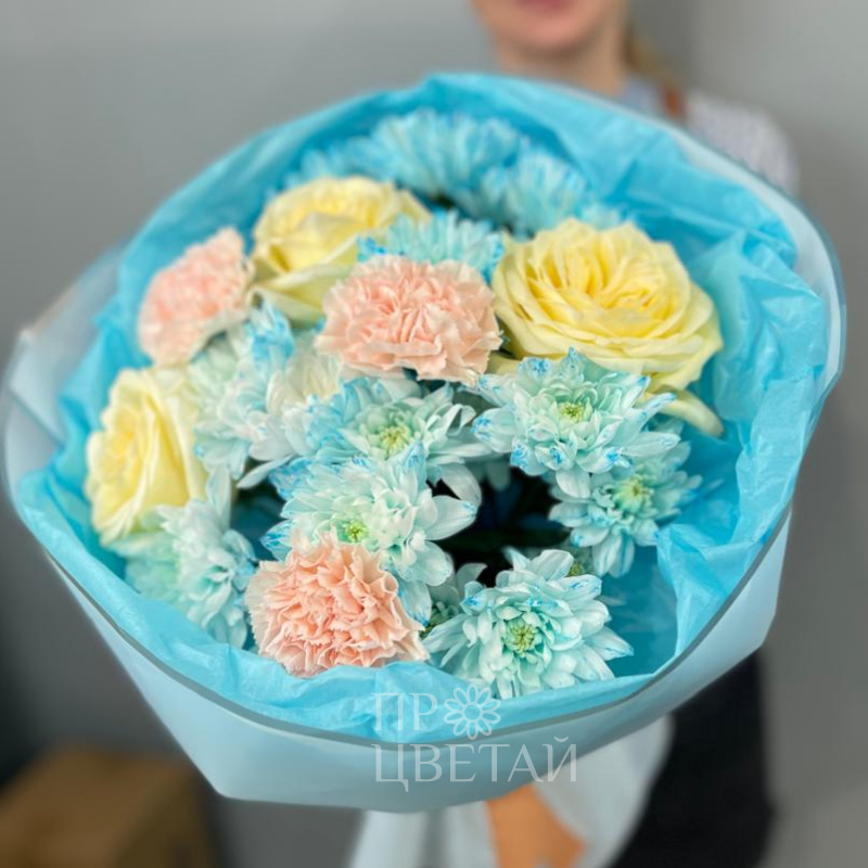 Сборный букет «Голубое небо» 2