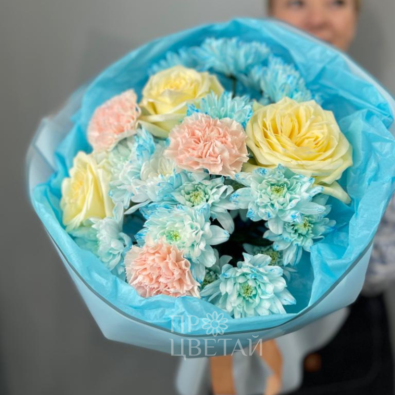Сборный букет «Голубое небо» 3