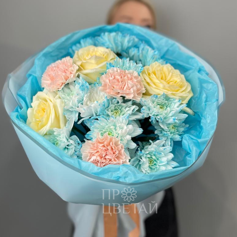 Сборный букет «Голубое небо»