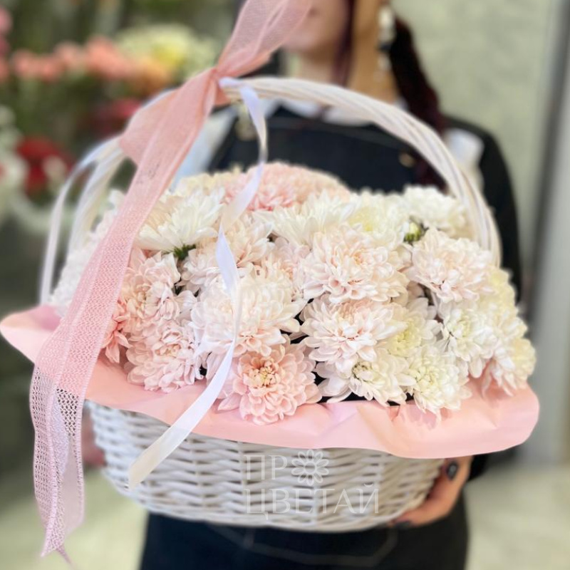 корзинка «нежная хризантема» 1