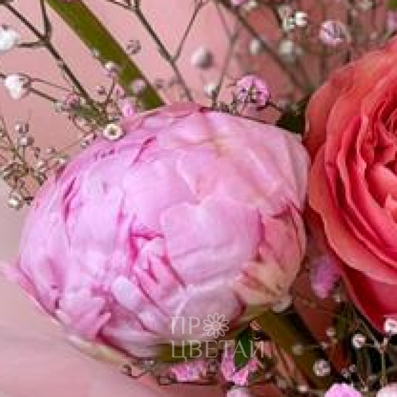  Букет «Пионовидное настроение» 3