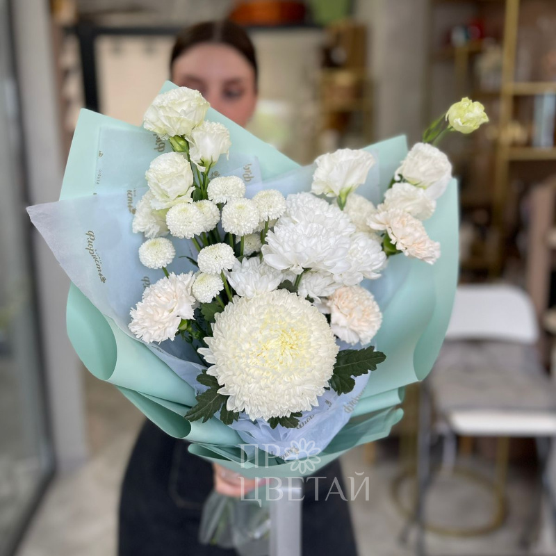 Букет «Белый огонь» 1