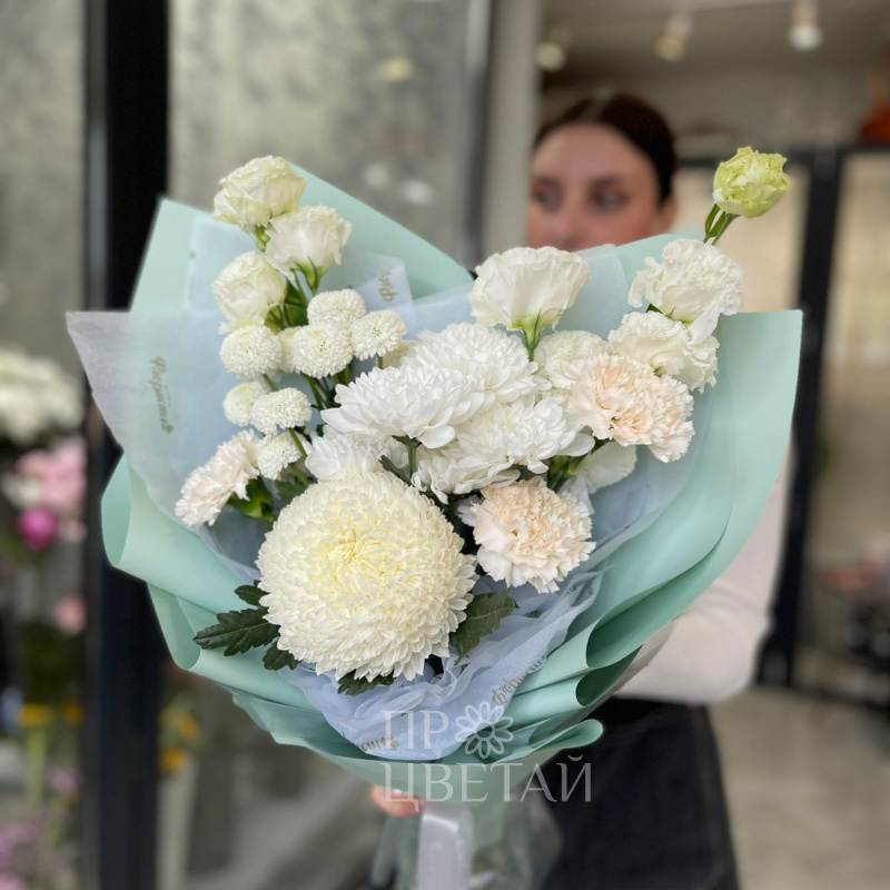 Букет «Белый огонь» 2