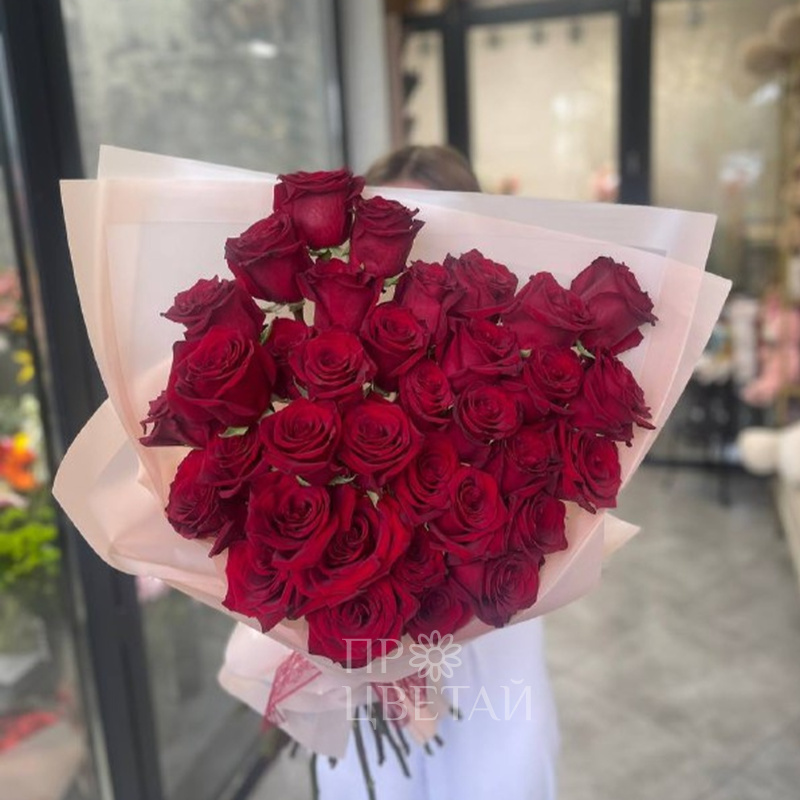 35 красных эквадорских роз 1