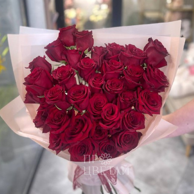 35 красных эквадорских роз 2