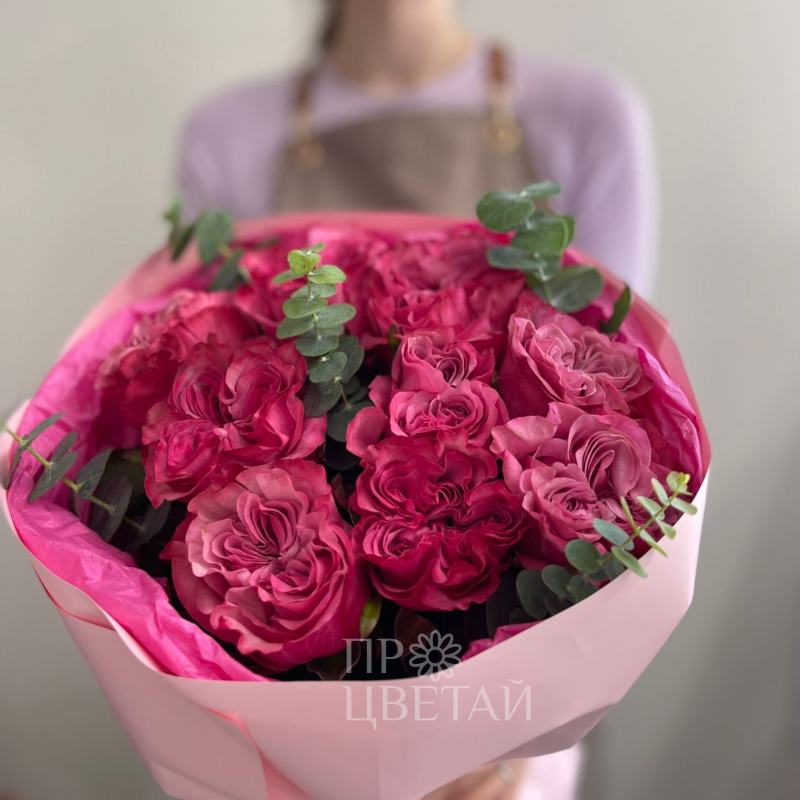 Букет из пионовидных роз «Дуэт» 1