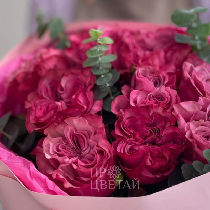 Букет из пионовидных роз «Дуэт» 2