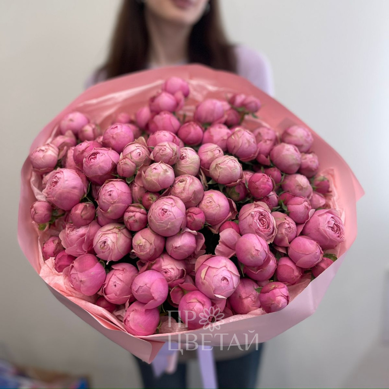 Букет из кустовых роз «Гламур» 2