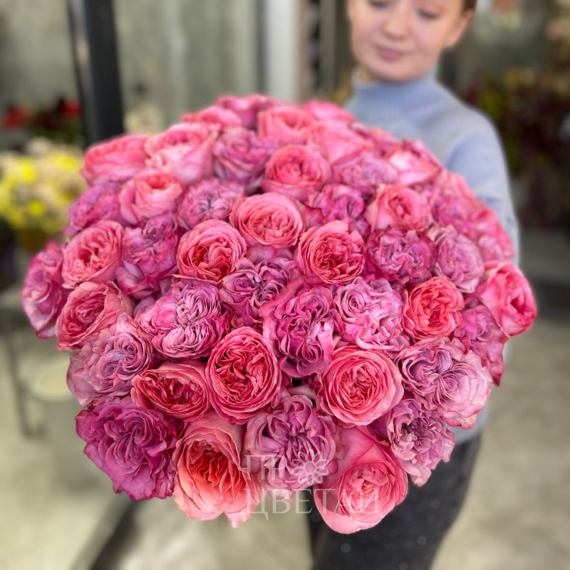 Букет из пионовидных роз «Блаженство» 2