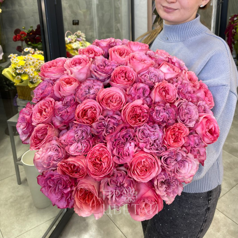 Букет из пионовидных роз «Блаженство» 1