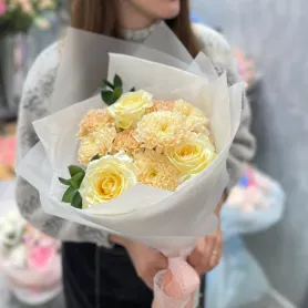 Букет «Золотые лучи солнца» от интернет-магазина «Процветай» в Хабаровске