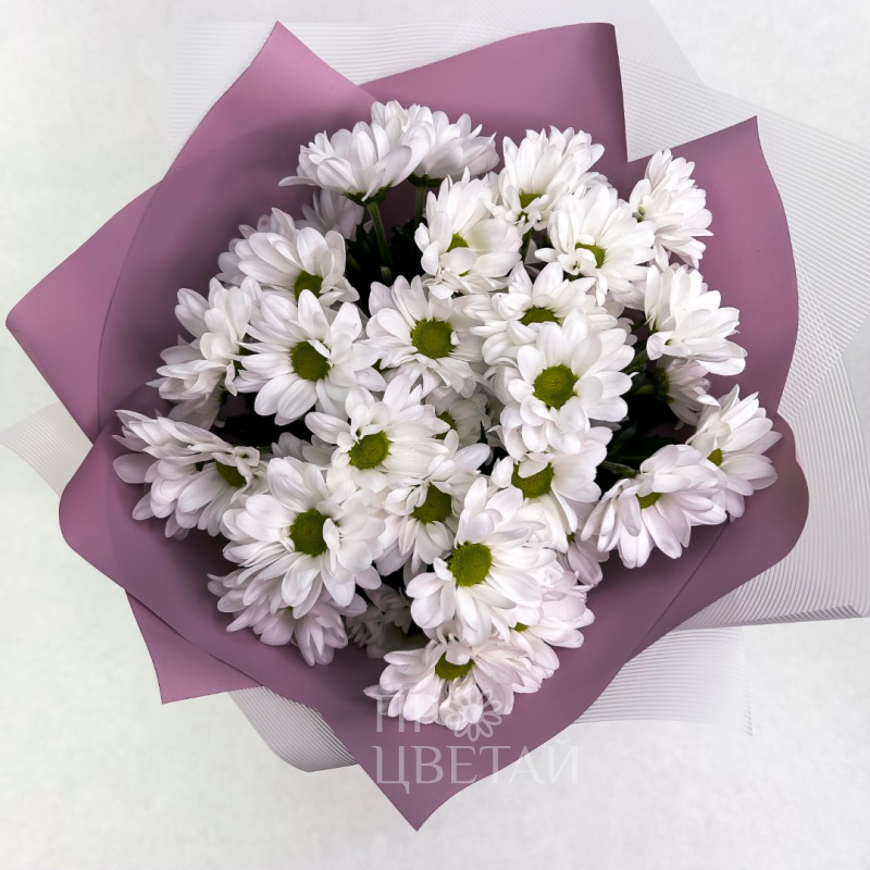 Букет из хризантем «Летний» 1