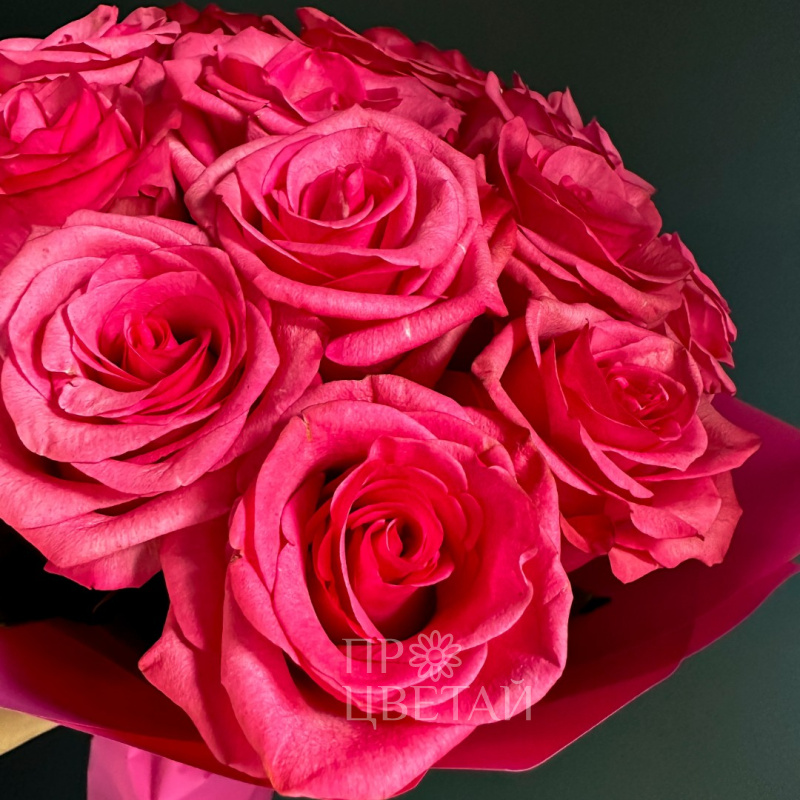 Букет из розовых роз «Самой любимой» 1