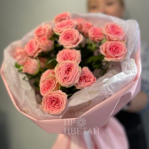 ХИТ монобукет из кустовых роз